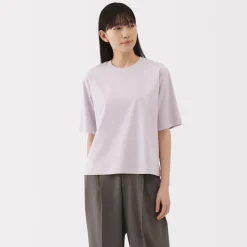 Sale Women's Cool Touch Crew Neck Wide Short Sleeve T-Shirt Women T-Shirts