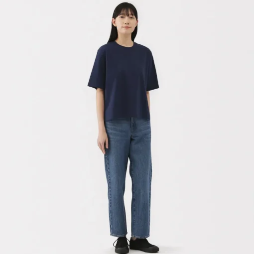 Sale Women's Cool Touch Crew Neck Wide Short Sleeve T-Shirt Women T-Shirts