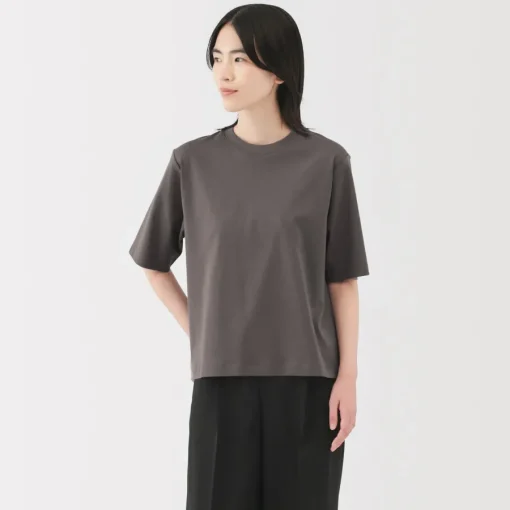 Sale Women's Cool Touch Crew Neck Wide Short Sleeve T-Shirt Women T-Shirts