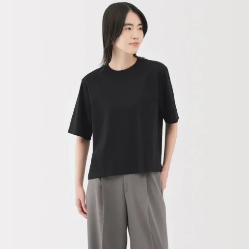 Sale Women's Cool Touch Crew Neck Wide Short Sleeve T-Shirt Women T-Shirts