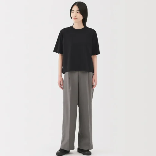 Sale Women's Cool Touch Crew Neck Wide Short Sleeve T-Shirt Women T-Shirts