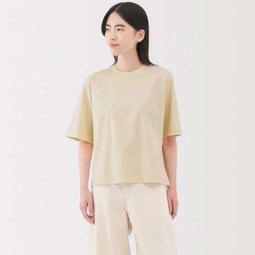 Sale Women's Cool Touch Crew Neck Wide Short Sleeve T-Shirt Women T-Shirts