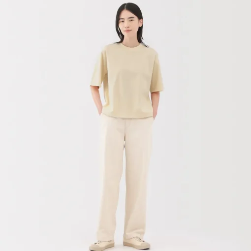 Sale Women's Cool Touch Crew Neck Wide Short Sleeve T-Shirt Women T-Shirts