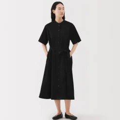 Hot Women's Cool Touch Short Sleeve Shirt Dress Women Dresses