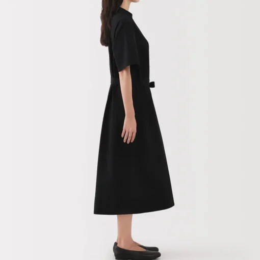 Hot Women's Cool Touch Short Sleeve Shirt Dress Women Dresses