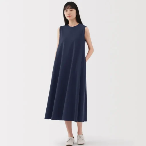 New Women's Cool Touch Sleeveless Dress Women Dresses