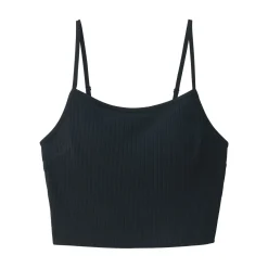 Hot Women's Cotton Stretch Ribbed Cropped Bra Camisole Women Bras & Underwear