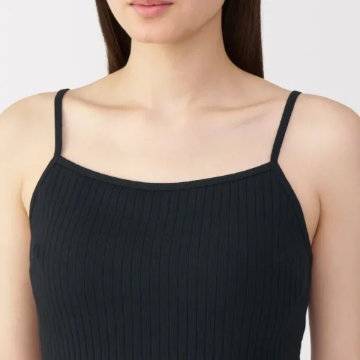 Hot Women's Cotton Stretch Ribbed Cropped Bra Camisole Women Bras & Underwear