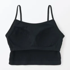 Hot Women's Cotton Stretch Ribbed Cropped Bra Camisole Women Bras & Underwear