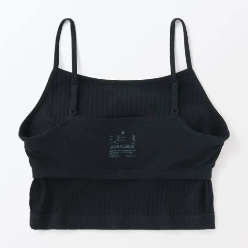 Hot Women's Cotton Stretch Ribbed Cropped Bra Camisole Women Bras & Underwear