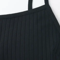 Hot Women's Cotton Stretch Ribbed Cropped Bra Camisole Women Bras & Underwear