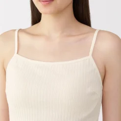 Hot Women's Cotton Stretch Ribbed Cropped Bra Camisole Women Bras & Underwear