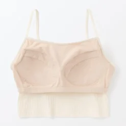 Hot Women's Cotton Stretch Ribbed Cropped Bra Camisole Women Bras & Underwear
