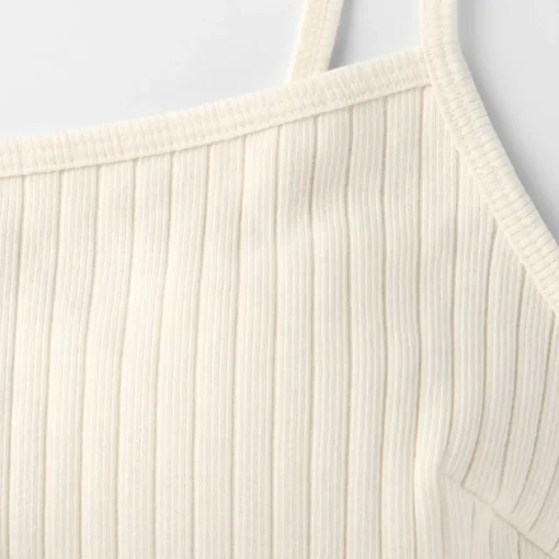 Hot Women's Cotton Stretch Ribbed Cropped Bra Camisole Women Bras & Underwear
