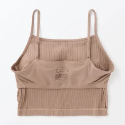 Hot Women's Cotton Stretch Ribbed Cropped Bra Camisole Women Bras & Underwear