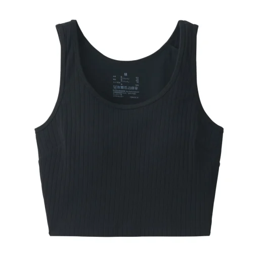 Discount Women's Cotton Stretch Ribbed Cropped Bra Tank Top Women Bras & Underwear