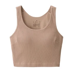 Discount Women's Cotton Stretch Ribbed Cropped Bra Tank Top Women Bras & Underwear