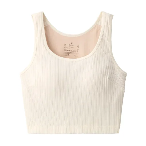 Discount Women's Cotton Stretch Ribbed Cropped Bra Tank Top Women Bras & Underwear