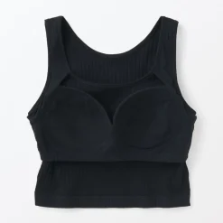 Discount Women's Cotton Stretch Ribbed Cropped Bra Tank Top Women Bras & Underwear