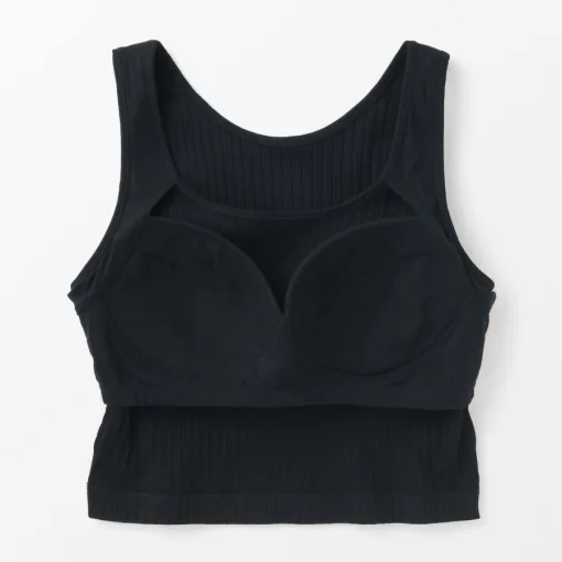 Discount Women's Cotton Stretch Ribbed Cropped Bra Tank Top Women Bras & Underwear