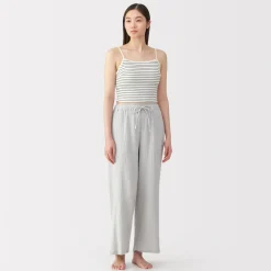 Sale Women's Cotton Stretch Ribbed Cropped Bra Striped Camisole Women Bras & Underwear