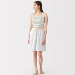 Best Women's Cotton Stretch Ribbed Cropped Bra Striped Tank Top Women Bras & Underwear