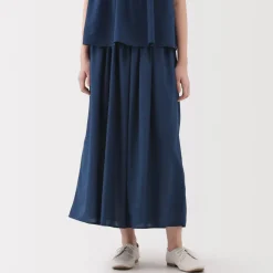 Sale Women's Cotton Voile Gather Maxi-Skirt Women Shorts & Skirts