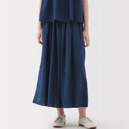 Sale Women's Cotton Voile Gather Maxi-Skirt Women Shorts & Skirts