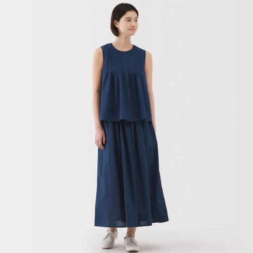 Sale Women's Cotton Voile Gather Maxi-Skirt Women Shorts & Skirts