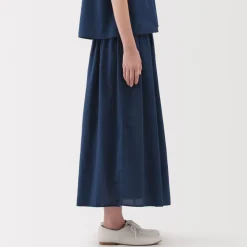 Sale Women's Cotton Voile Gather Maxi-Skirt Women Shorts & Skirts