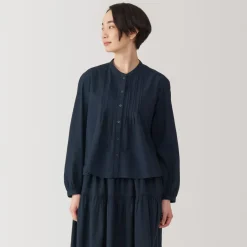 Outlet Women's Cotton Voile Long Sleeve Blouse Women Tops & Shirts