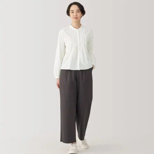 Outlet Women's Cotton Voile Long Sleeve Blouse Women Tops & Shirts