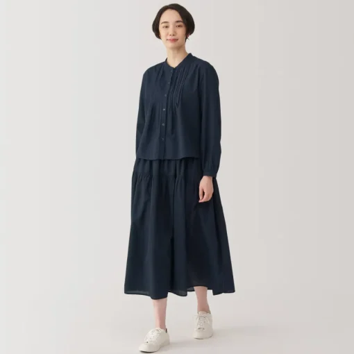 Outlet Women's Cotton Voile Long Sleeve Blouse Women Tops & Shirts