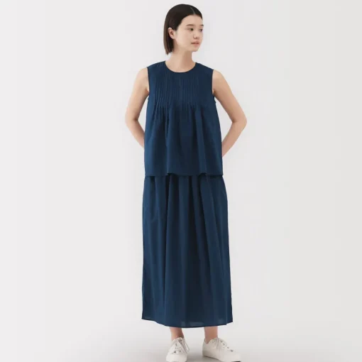 Sale Women's Cotton Voile Sleeveless Blouse Women Tops & Shirts