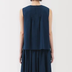 Sale Women's Cotton Voile Sleeveless Blouse Women Tops & Shirts