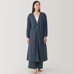 New Women's Crepe Gauze Long Cardigan Pajamas & Loungewear|Loungewear