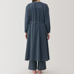 New Women's Crepe Gauze Long Cardigan Pajamas & Loungewear|Loungewear