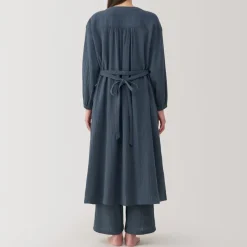 New Women's Crepe Gauze Long Cardigan Pajamas & Loungewear|Loungewear