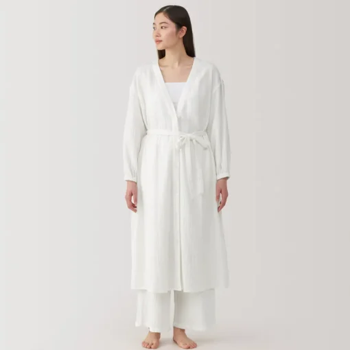 New Women's Crepe Gauze Long Cardigan Pajamas & Loungewear|Loungewear