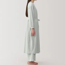 New Women's Crepe Gauze Long Cardigan Pajamas & Loungewear|Loungewear