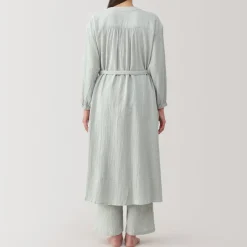 New Women's Crepe Gauze Long Cardigan Pajamas & Loungewear|Loungewear