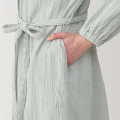 New Women's Crepe Gauze Long Cardigan Pajamas & Loungewear|Loungewear