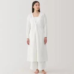 New Women's Crepe Gauze Long Cardigan Pajamas & Loungewear|Loungewear