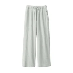 Best Women's Crepe Gauze Long Pants Pajamas & Loungewear|Loungewear
