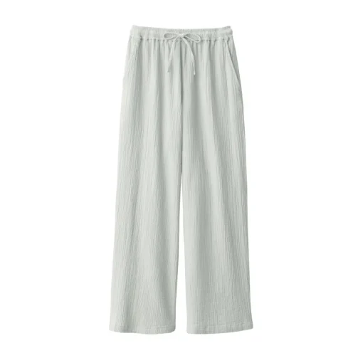 Best Women's Crepe Gauze Long Pants Pajamas & Loungewear|Loungewear