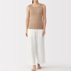 Best Women's Crepe Gauze Long Pants Pajamas & Loungewear|Loungewear
