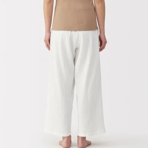 Best Women's Crepe Gauze Long Pants Pajamas & Loungewear|Loungewear
