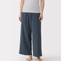 Best Women's Crepe Gauze Long Pants Pajamas & Loungewear|Loungewear