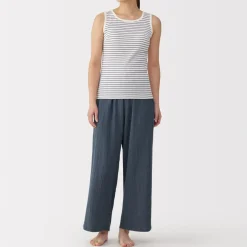 Best Women's Crepe Gauze Long Pants Pajamas & Loungewear|Loungewear