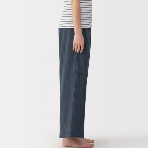 Best Women's Crepe Gauze Long Pants Pajamas & Loungewear|Loungewear